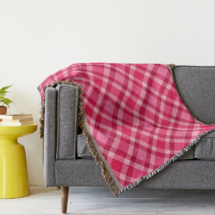 Mid-Century Modern Play - Roze en wijn Deken