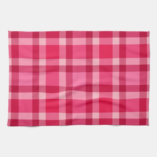 Mid-Century Modern Play - Roze en wijn Theedoek (Horizontaal)