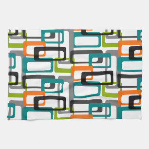Mid Century Modern Print KITCHEN TOWEL Theedoek
