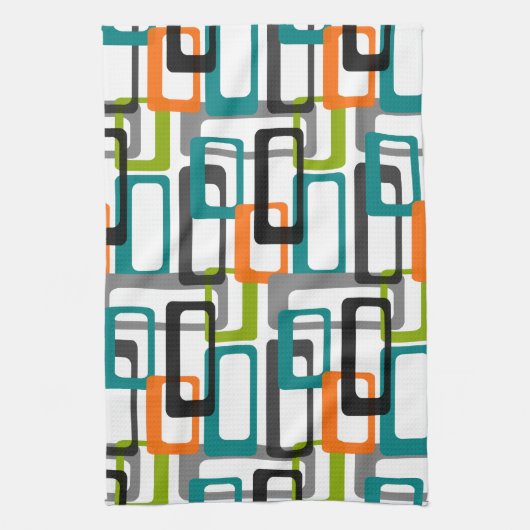 Mid Century Modern Print KITCHEN TOWEL Theedoek (Verticaal)