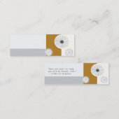 Mid-Century modern professioneel abstract design Mini Visitekaartje (Voorkant / Achterkant)