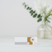 Mid-Century modern professioneel abstract design Mini Visitekaartje (Staand voorkant)