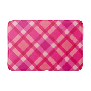 Mid-Century Modern Pset, Fuchsia Pink en Coral Red Badmat