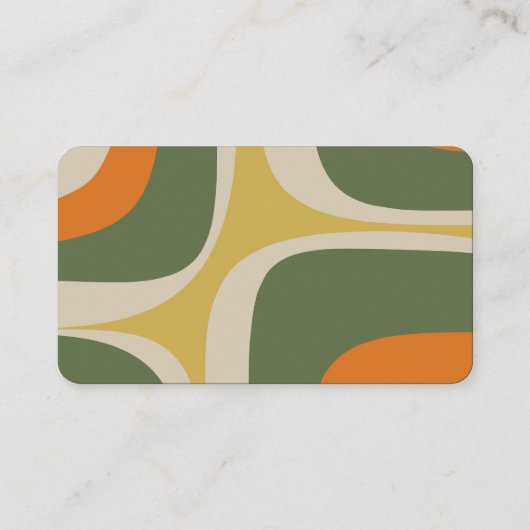 Mid Century Modern Retro esthetiek Visitekaartje (Achterkant)