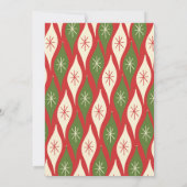  Mid Century Modern Retro Kerstfeest Kaart (Achterkant)