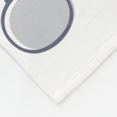 Mid Century Modern Retro Kerstkunst Silver Fleece Deken (Hoek)