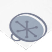 Mid Century Modern Retro Kerstkunst Silver Tafelkleed (Gekanteld)