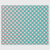 Mid Century Modern Retro Mod Overlapping Circuits Cadeaupapier (Vlak)