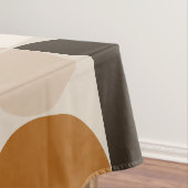 Mid Century Modern Retro Pattern Brown Earth Tones Tafelkleed (Voorbeeld)