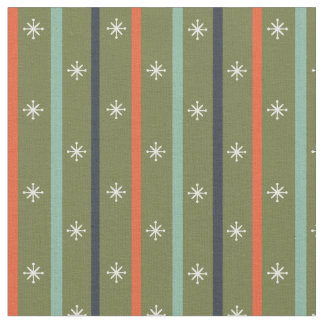 Mid-Century Modern Retro Stripe Pattern Stof