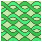 Mid-Century Modern Ribbons, groene tinten Stof (Close Up)