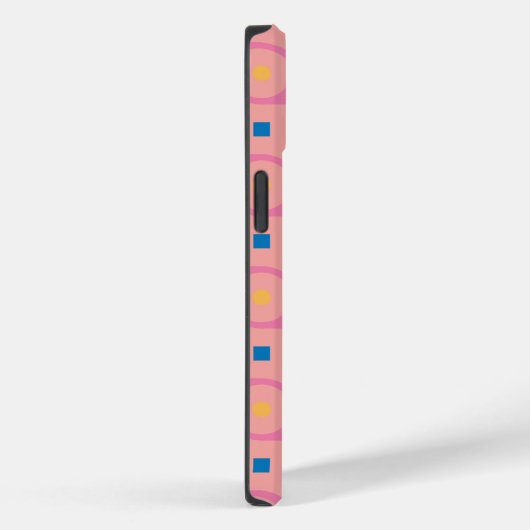 Mid Century Modern Roze Interlocking Cirkel Case-Mate iPhone Case (Achterkant / Rechts)