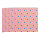 Mid Century Modern Roze Interlocking Cirkel Kussensloop (Voorkant-Rechts)