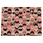 Mid-Century modern roze patroon Groot Cadeauzakje (Voorkant)