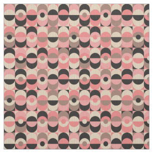 Mid-Century modern roze patroon Stof