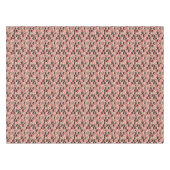 Mid-Century modern roze patroon Tafelkleed (Voorkant (Horizontaal))