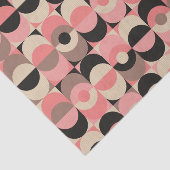 Mid-Century modern roze patroon Tissuepapier (Detail)