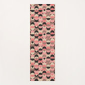Mid-Century modern roze patroon Yogamat (Voorkant)