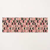 Mid-Century modern roze patroon Yogamat (Voorkant (horizontaal))