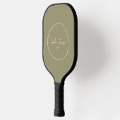Mid-Century Modern Sage Weide | Scriptnaam Pickleball Paddle (Links)