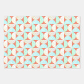 Mid Century Modern Semicircles Kleurrijk Abstract Inpakpapier Vel (Voorkant 3)