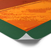 Mid Century Modern Shamrock Martini Sláinte! Poster (Hoek)