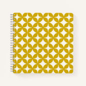 Mid Century Modern Shapes in Mustard Yellow Notitieboek (Voorkant)