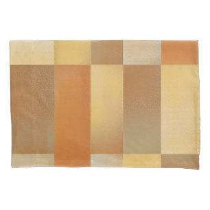 Mid Century Modern Sinaasappel Bruin Gold Twin Kussensloop