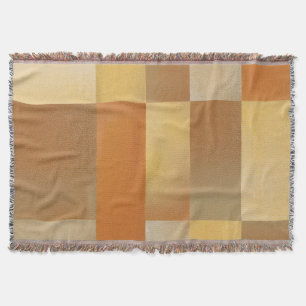 Mid Century Modern Sinaasappel Bruin Goud Deken