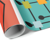 Mid-Century Modern Smorgasbord Cadeaupapier (Rol Hoek)