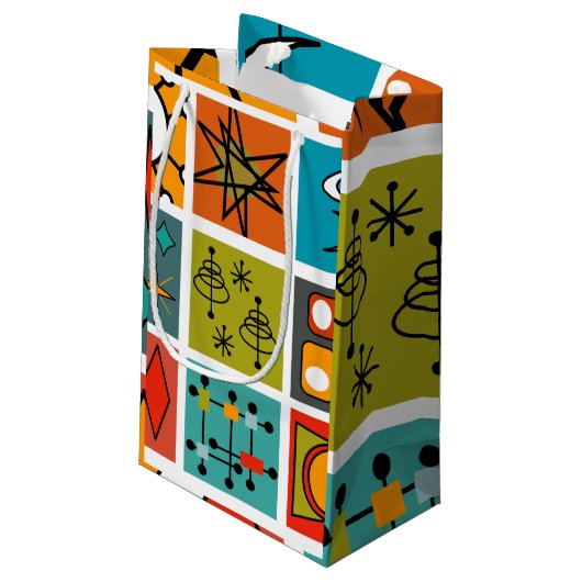 Mid-Century Modern Smorgasbord Klein Cadeauzakje (Achterkant Gekanteld)