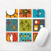 Mid-Century Modern Smorgasbord Muismat (Met muis)