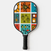 Mid-Century Modern Smorgasbord Pickleball Paddle (Achterkant)