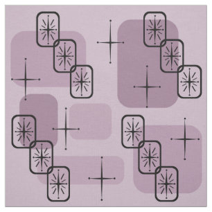 Mid Century Modern Sputnik Mauve Stof