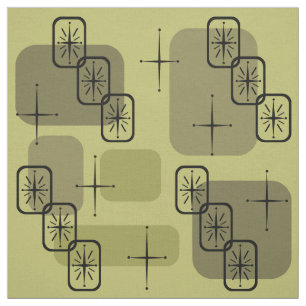 Mid Century Modern Sputnik Olive Stof