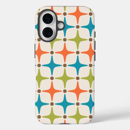 Mid Century Modern Star Pattern Case-Mate iPhone Case (Achterkant)