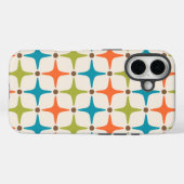 Mid Century Modern Star Pattern Case-Mate iPhone Case (Achterkant (horizontaal))