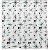 Mid Century Modern Starburst  afdrukken Douchegordijn (Voorkant)