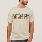 Mid Century Modern Starburst Design T-Shirt (Devant)