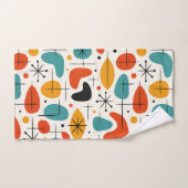 Mid Century Modern Starburst Pattern Bad Handdoek (Handdoek)