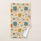 Mid Century Modern Starburst Pattern Bad Handdoek (Handdoek)