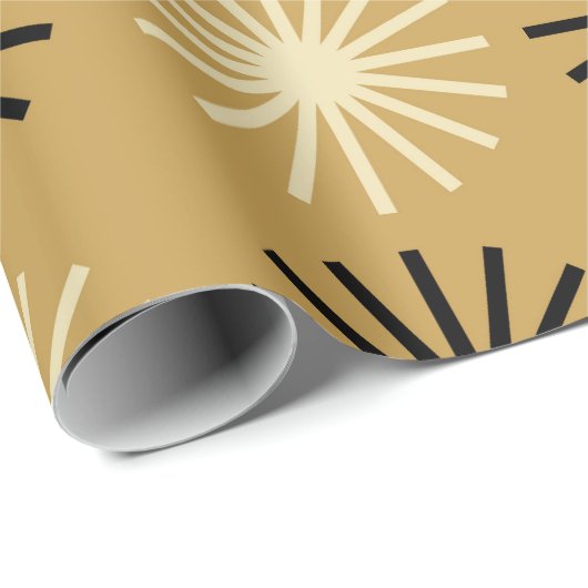 Mid Century Modern Starburst Pattern Cadeaupapier (Rol Hoek)
