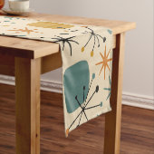 Mid Century Modern Starburst Pattern Korte Tafelloper (Voorbeeld)