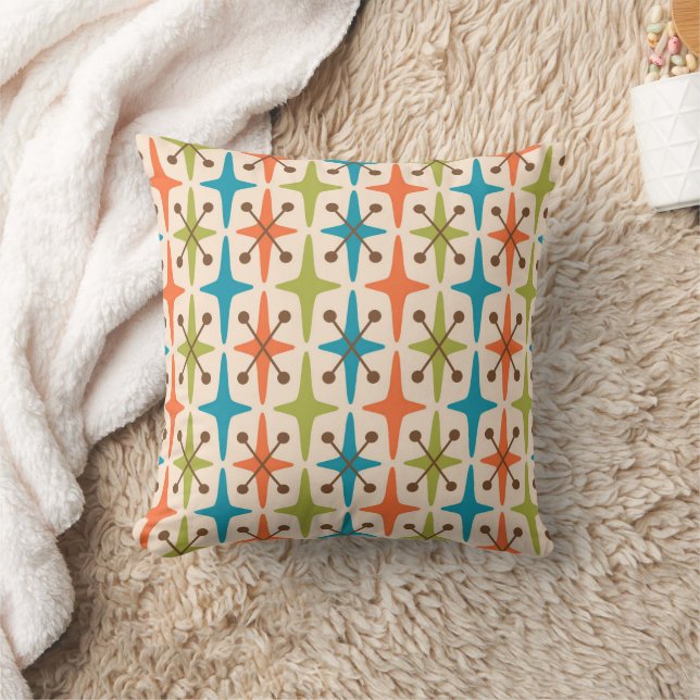 Mid Century Modern Starburst Pattern Kussen (Deken)