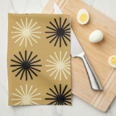 Mid Century Modern Starburst Pattern Theedoek (Quarter Fold)