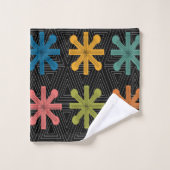 Mid-Century Modern Starburst Quilt Bad Handdoek (Wasdoekje)