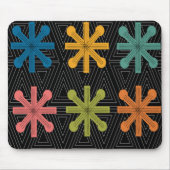 Mid-Century Modern Starburst Quilt Muismat (Voorkant)