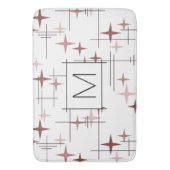 Mid Century Modern Stars Roze Badmat (Voorkant Verticaal)