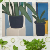 Mid Century Modern Stilleven Theedoek (Gevouwen)