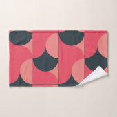 Mid-Century Modern Summer Sunset Bad Handdoek (Handdoek)